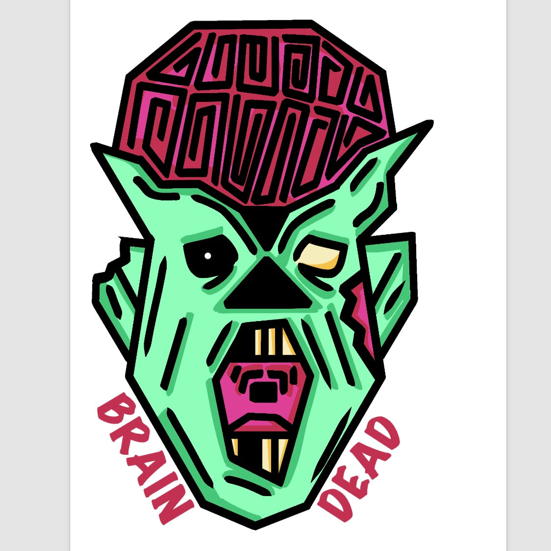 Brain Dead Sticker