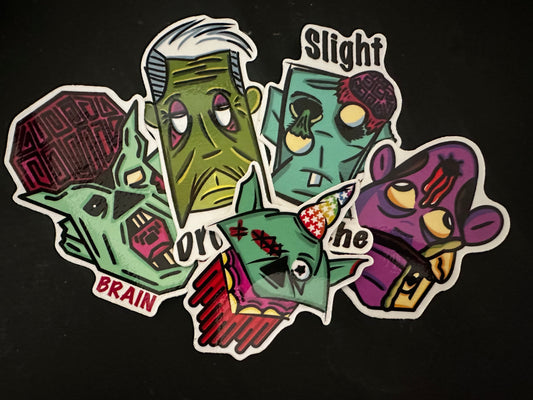 Zombie Sticker 5-Pack